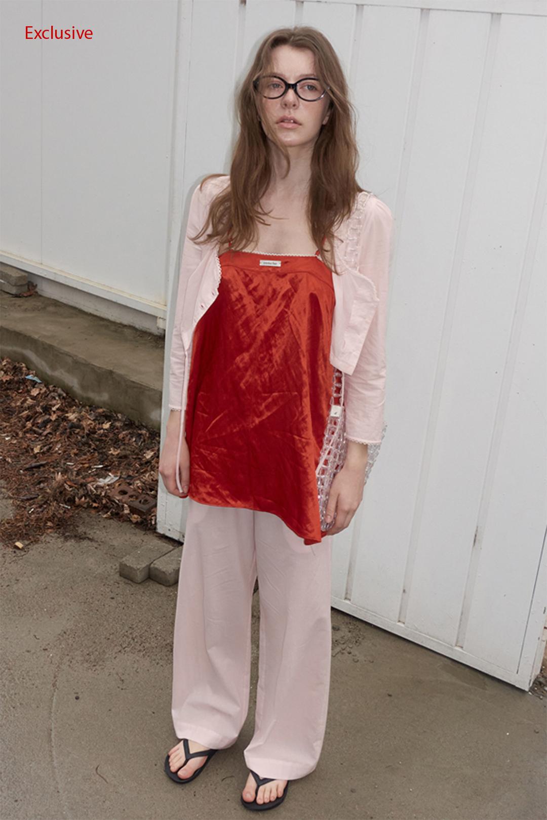 [LIMITED]SATIN MINI DRESS_RED