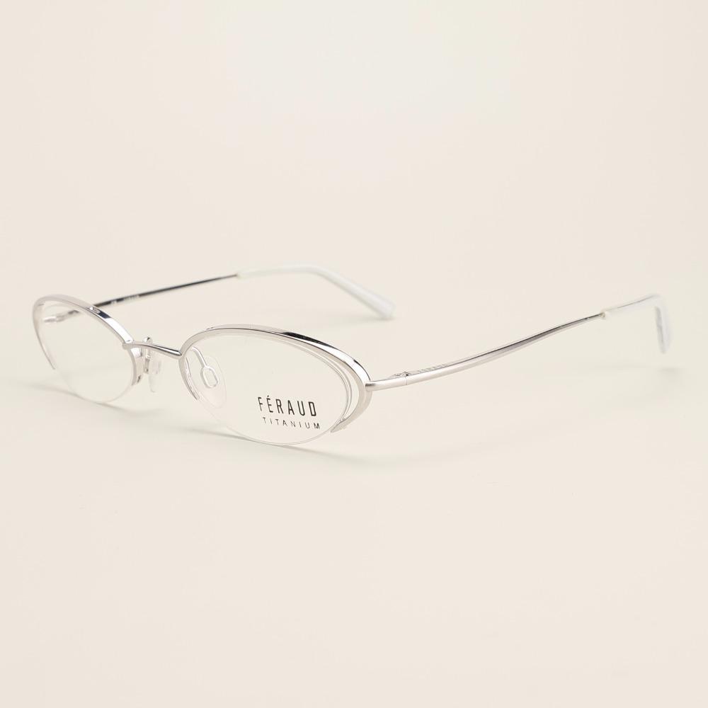 FERAUD Oval sliver metal glasses