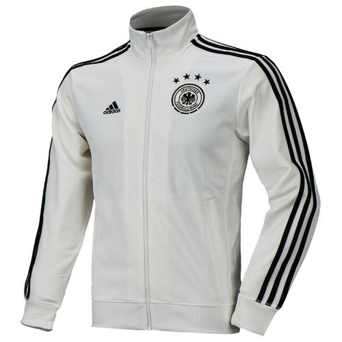 [해외][Order] 16-17 Germany (DFB) 3 Stripe Track Top - White/Solid Grey