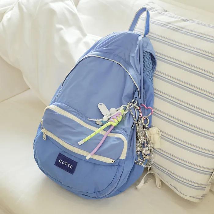 SIGNATURE STITCH BACKPACK - SKY BLUE