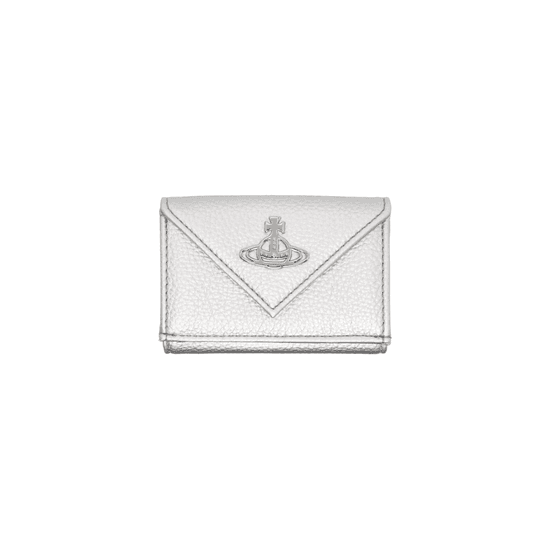 25 FW 비비안웨스트우드 여성 실버 엔벨롭 반지갑 252314F040009