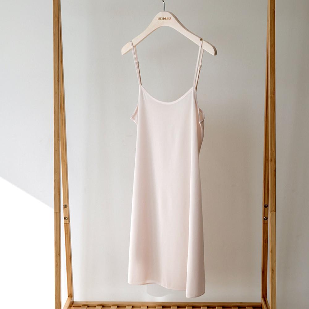 누드톤 이너슬립 LU28 롱 실크슬립 원피스속치마 원피스속옷