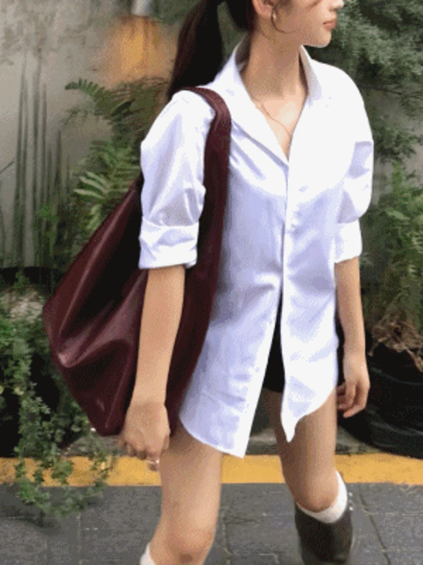 [모델극찬:♥/보부상백] 센터 빅 숄더백 버건디백 레드백 포인트 15인치 노트북 수납 (2col)