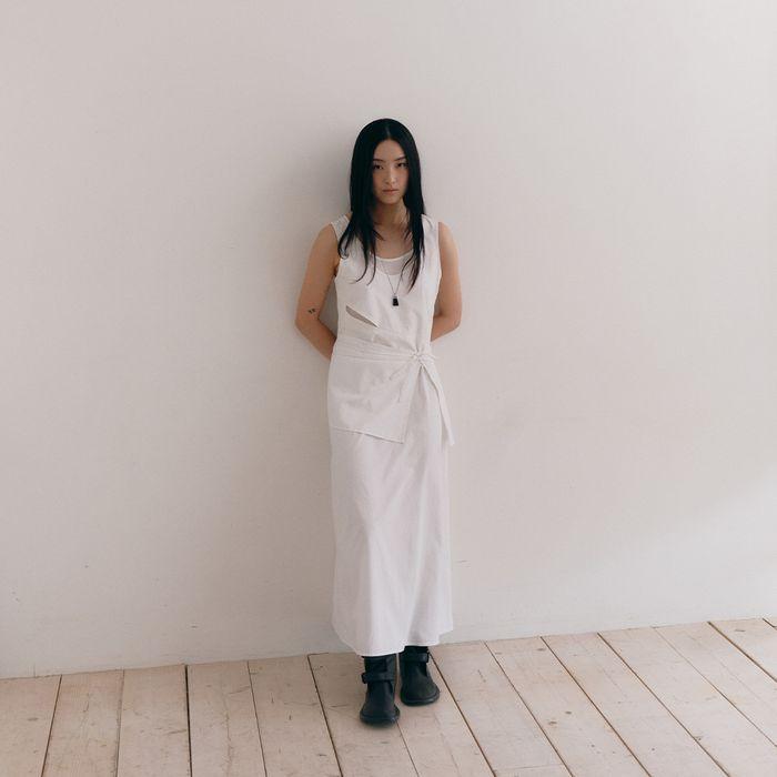 TWO WAY LAYERED WRAP DRESS [WHITE]