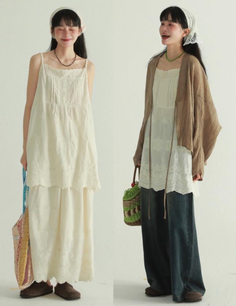 EPIC RARE 포레스트 서스펜더 민소매 티셔츠