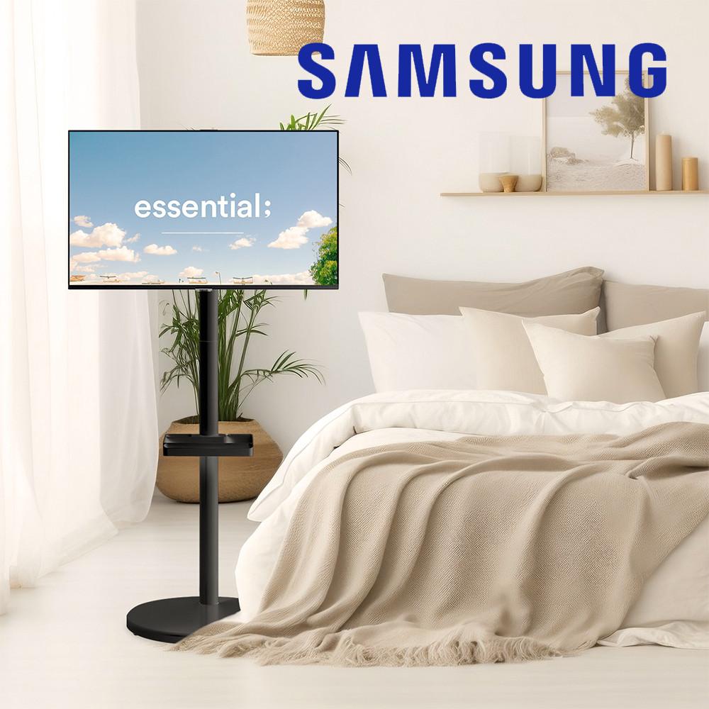 삼성전자 32인치 M5 IPTV 스마트 소형 TV 모니터 블랙+스마트마운트 삼탠바이미 이동형 거치대 스탠드 FV20 블랙