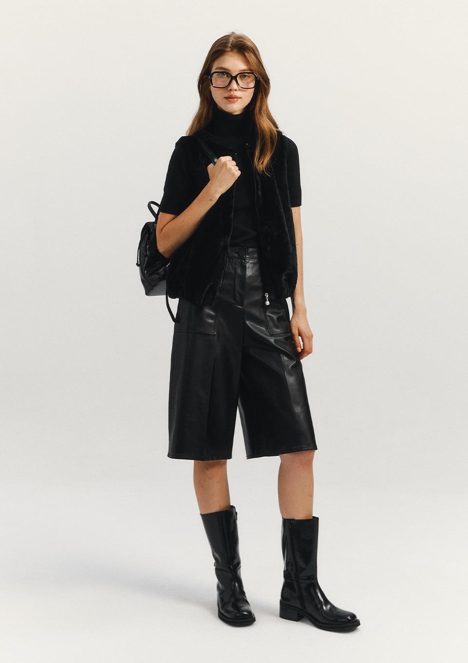 셔링 소프트 퍼 베스트(MAFDVT05NBK)