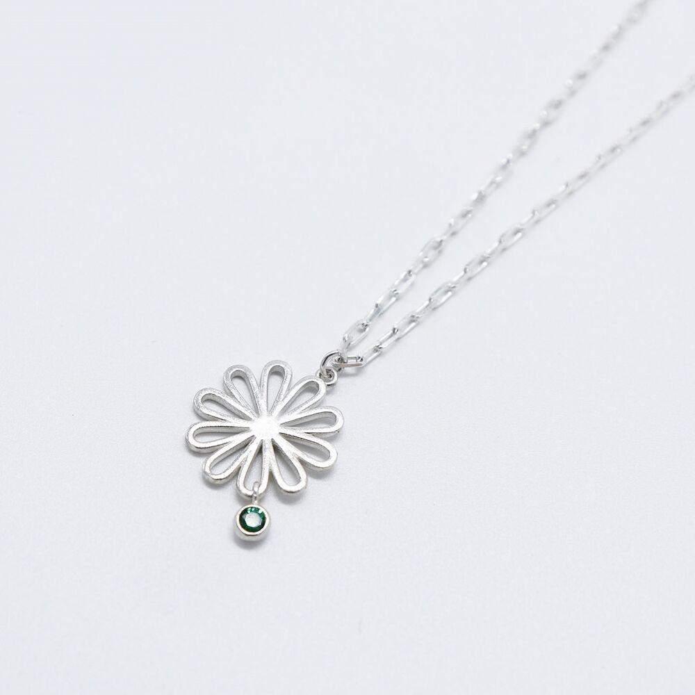 My daisy simple Anklet 실버 큐빅 데이지 체인팔찌 (발찌)