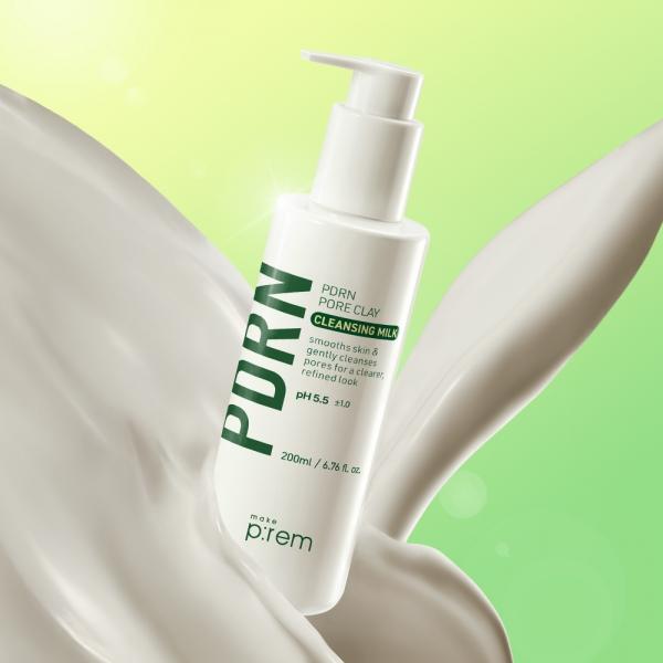 PDRN 피디알엔 포어 클레이 클렌징 밀크 200ml