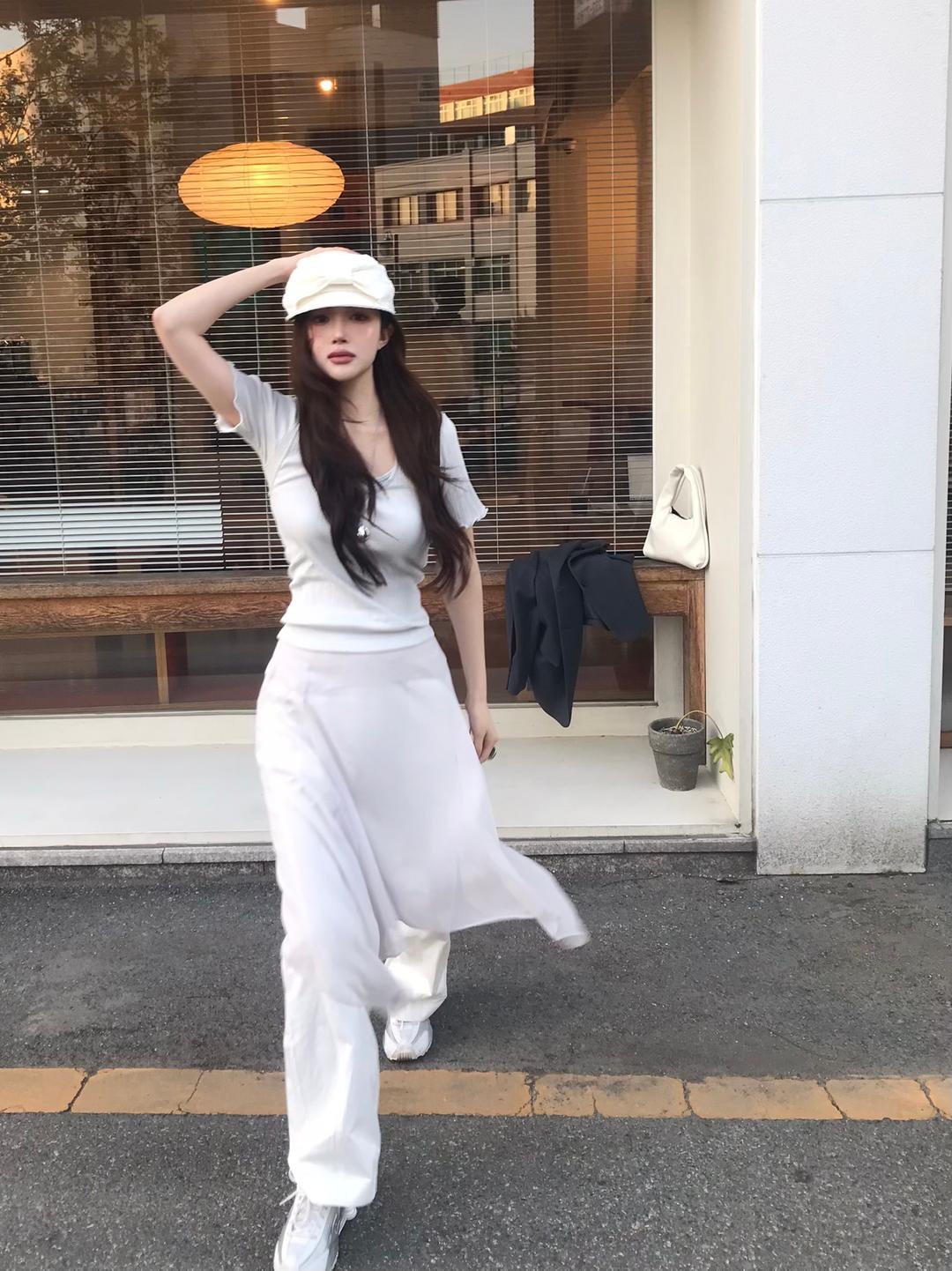 베인느 roll pleats tee (3col)