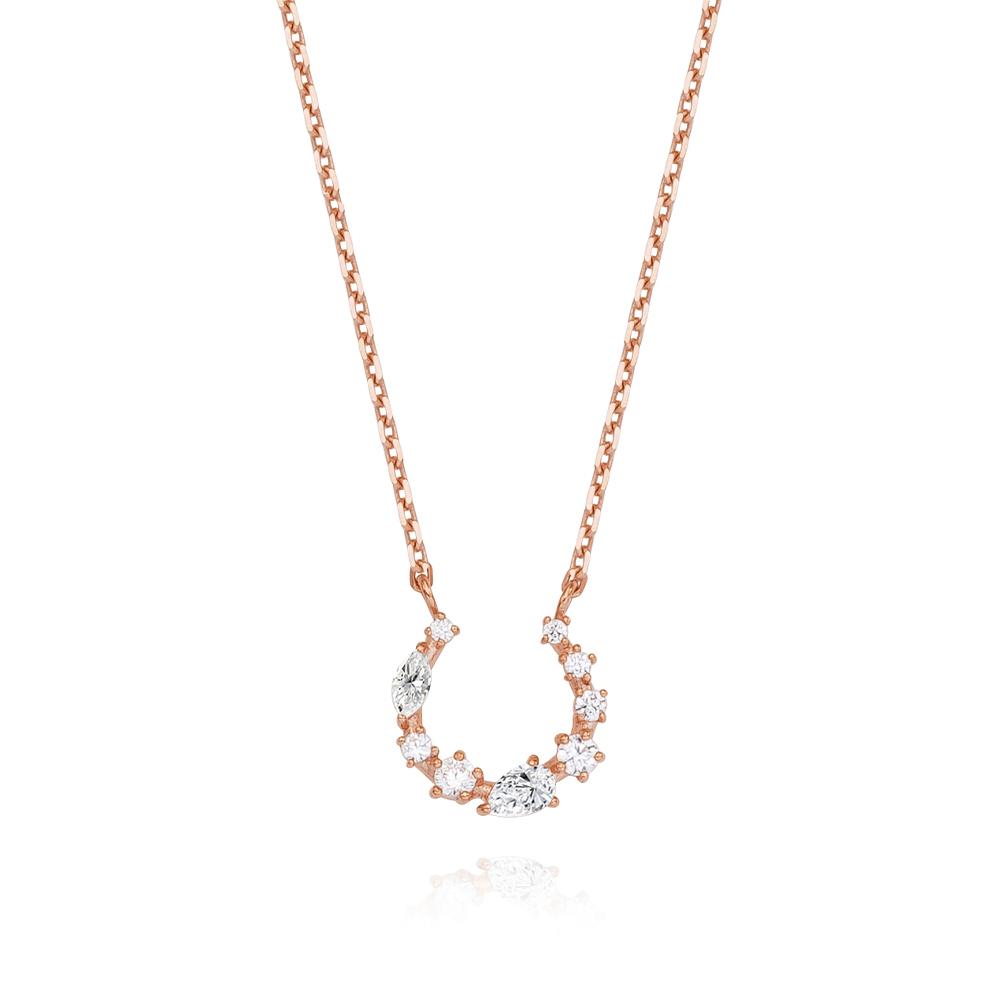 스톤헨지 [스톤헨지] 실버 큐빅 말발굽 목걸이 SC24D41P