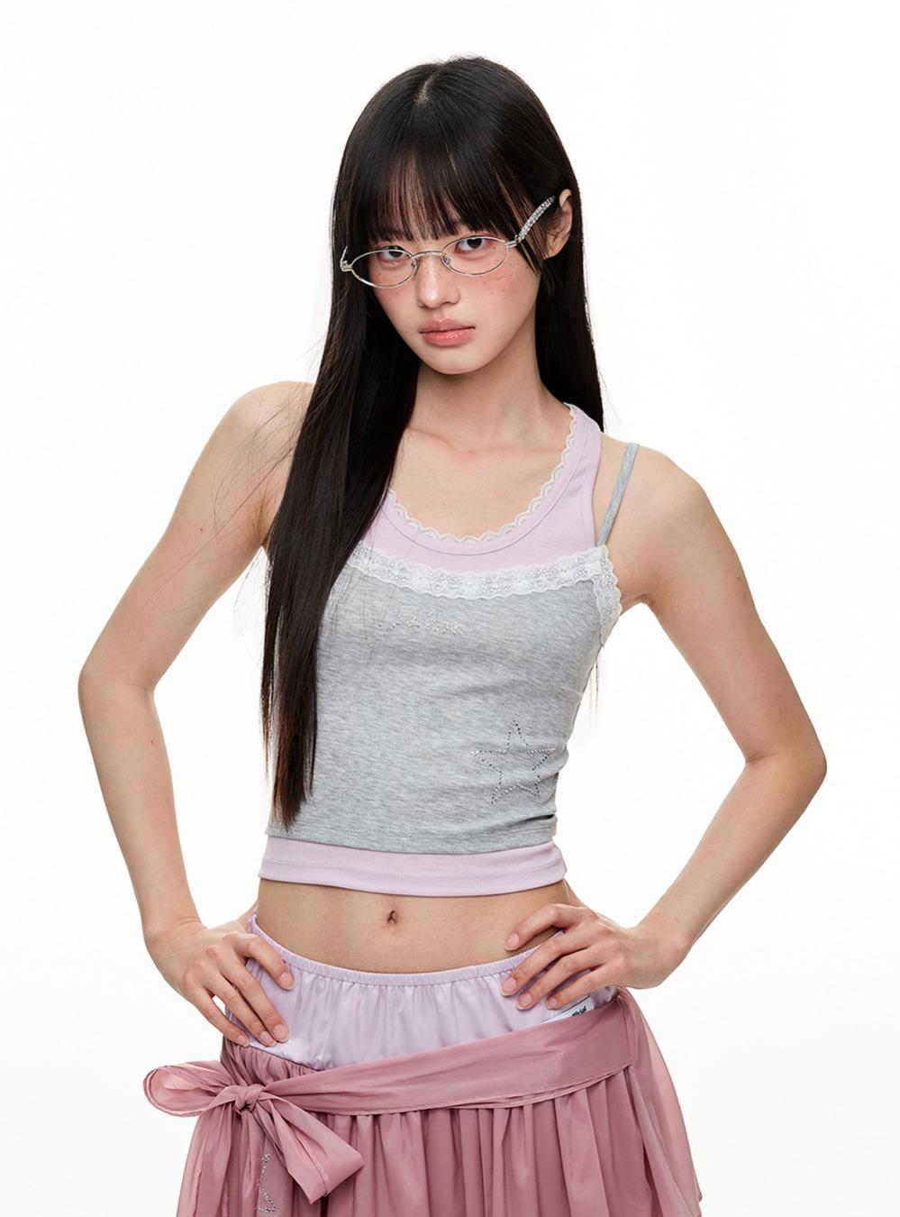Grapevine Lace Two-Piece Top
