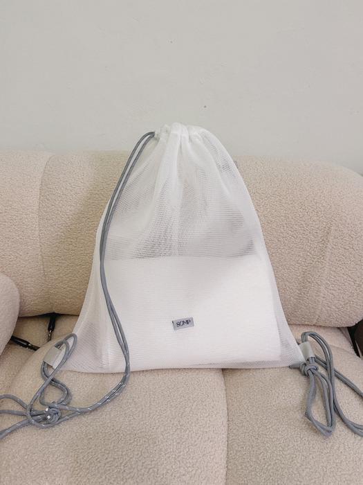 Cushion mesh multi bag_White