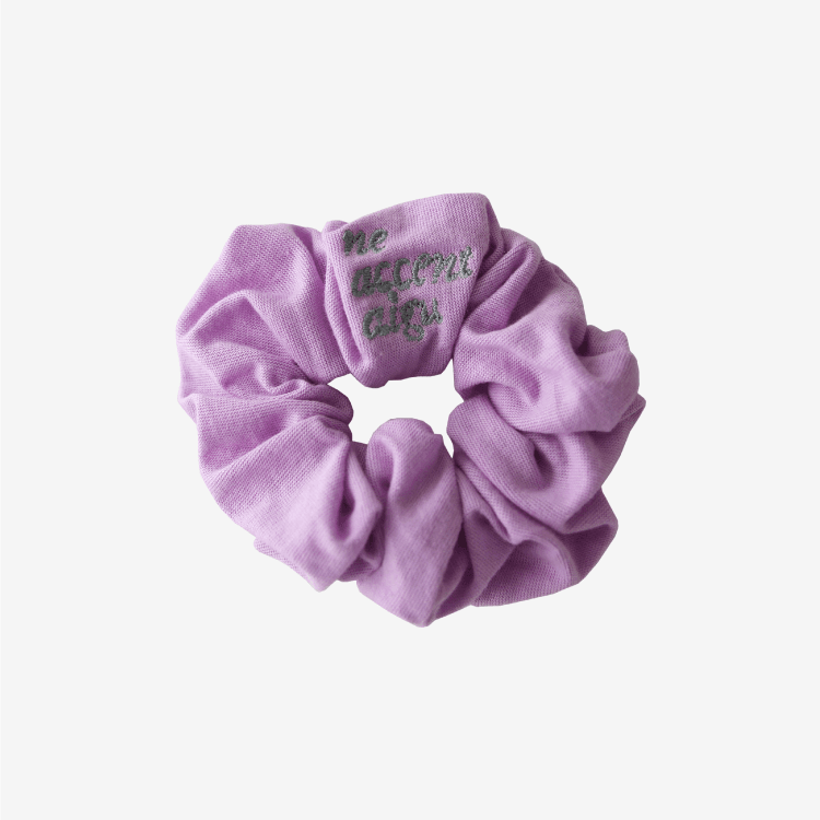 Serge Silket Small Scrunchie (lilac purple)
