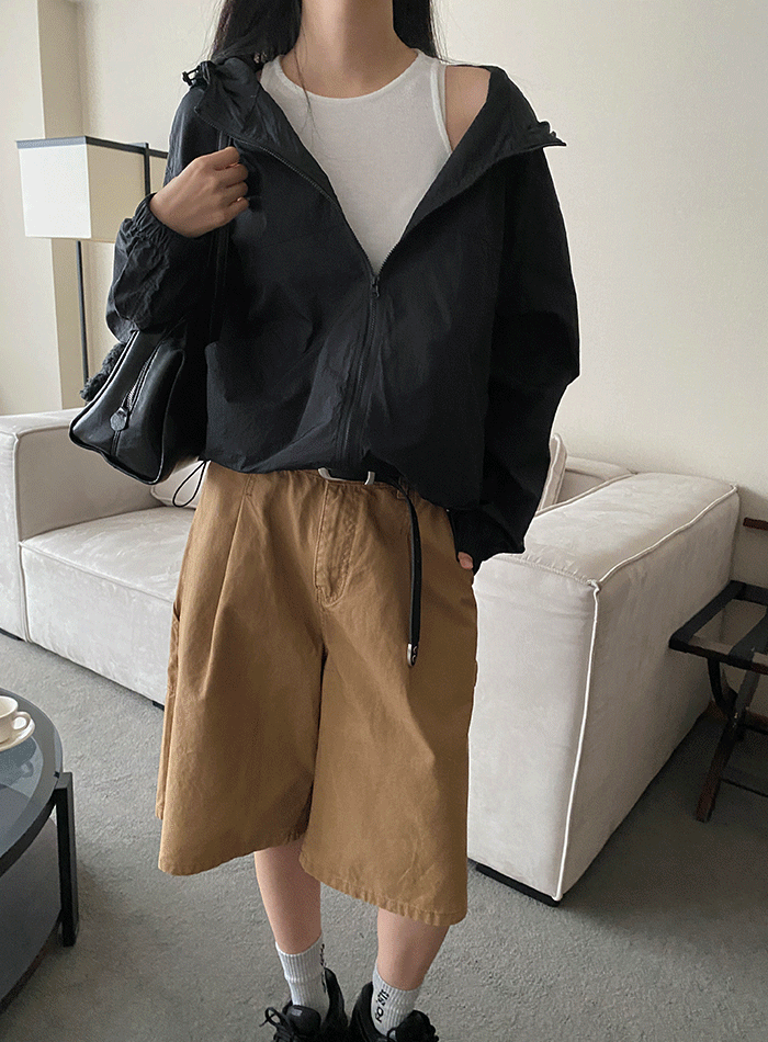 씬 후드 윈드 점퍼