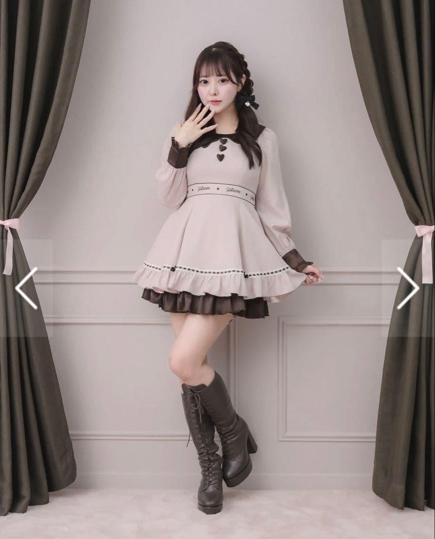 pium melty chocolateフレアミニワンピース ピンク