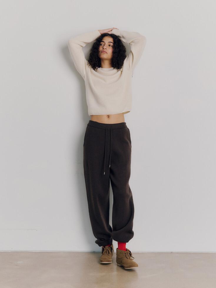 Demure Jogger Pants (Brown)