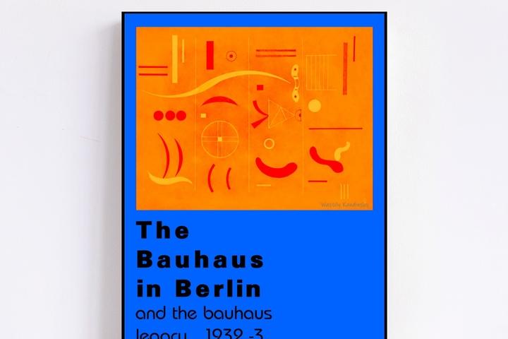 바우하우스 포스터   #166 bauhaus in berlin 미드센츄리모던