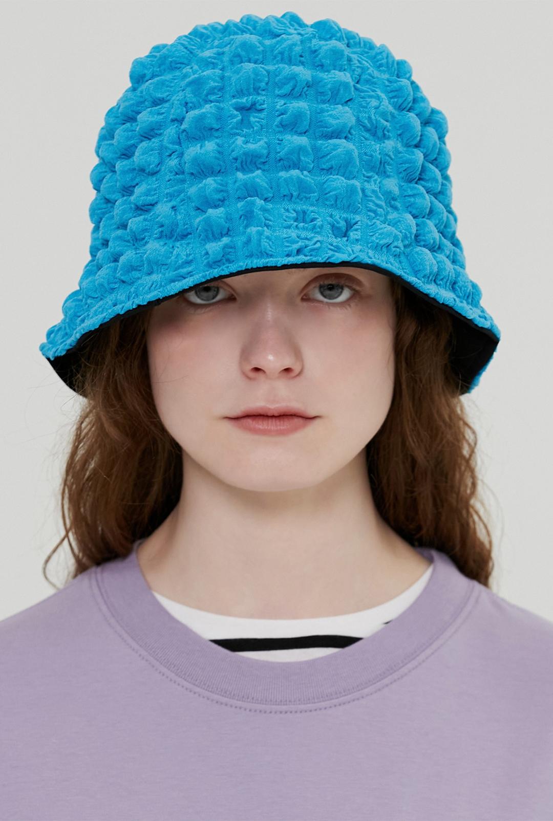 R LACE BUCKET HAT_BLUE