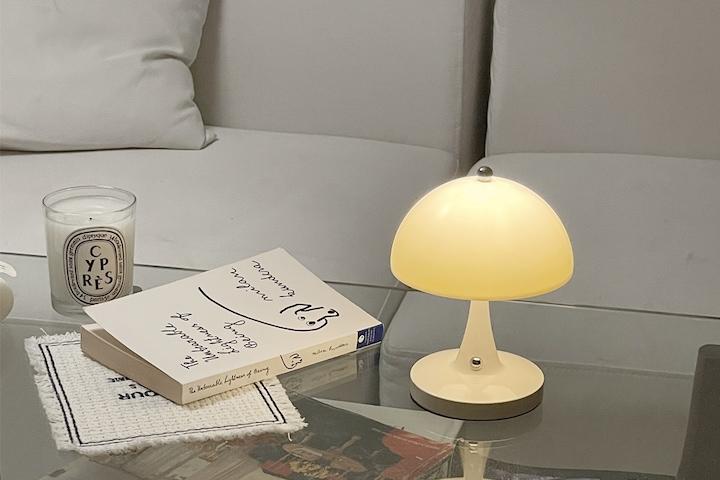 키노 LED 미니 머쉬룸 무선 무드등 조명 인테리어 2sizes(밝기/빛색상 변경)