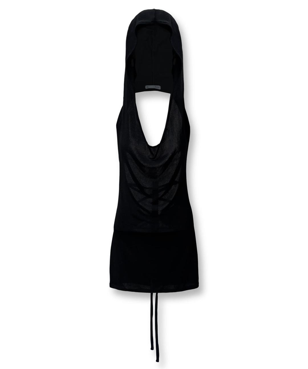 F/NO.9 LAYERED HALTER HOODIE, GRAIN