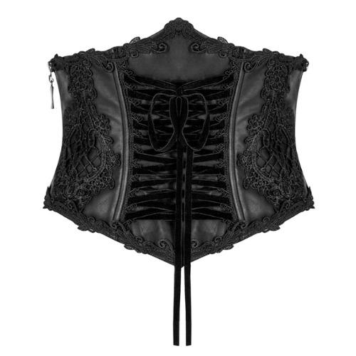 [펑크레이브] PUNK RAVE LS045 고딕 커스텀 블랙레이스 신처 코르셋