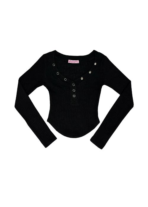 PNF made Bunny snap button top