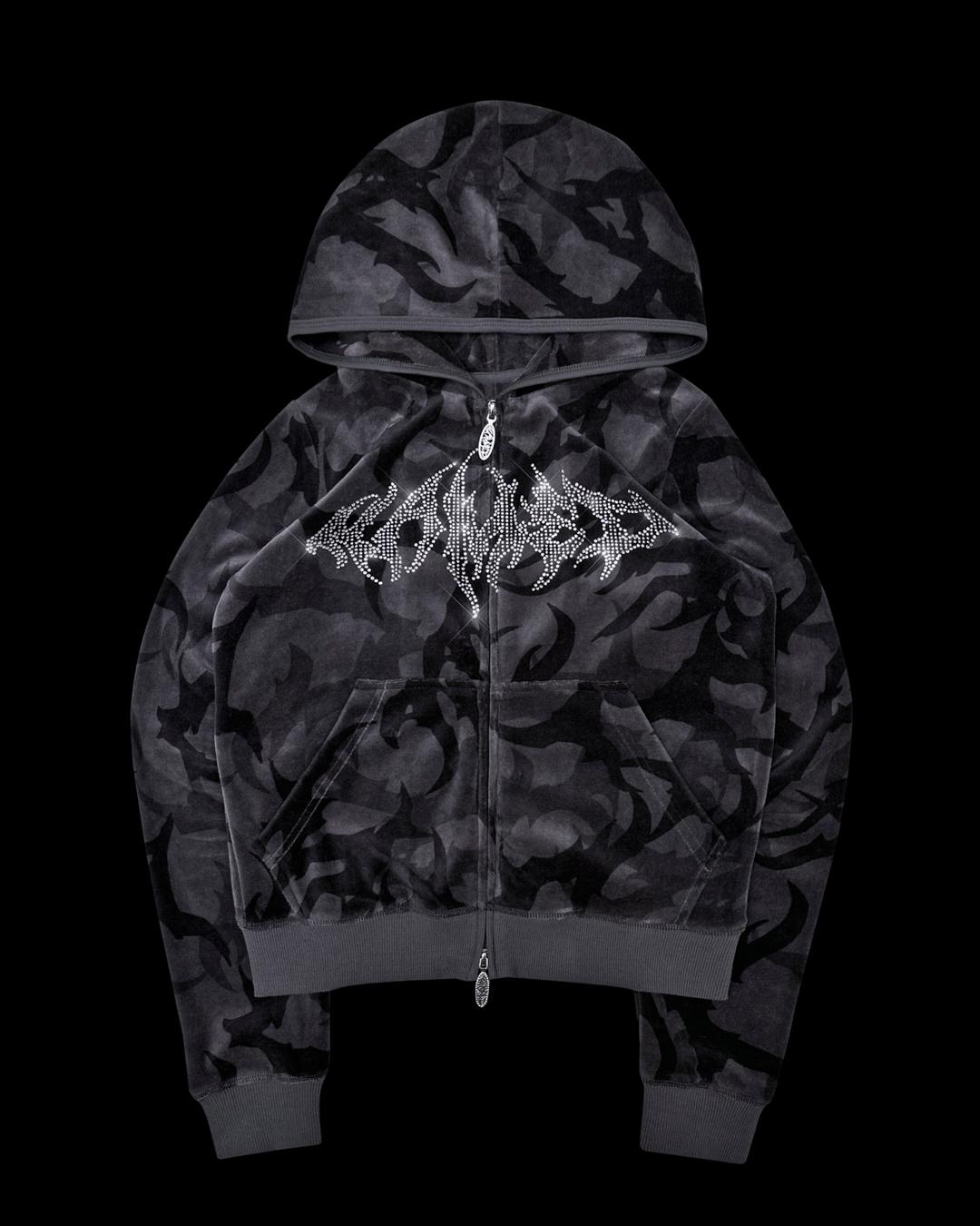 BLADE CAMO VELOUR ZIP HOODIE NIGHT - L/XL