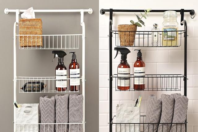 [오늘의딜] 문걸이 욕실 다용도 수납 선반