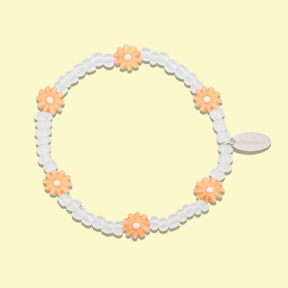 메리디아니 유기견 유기묘 후원팔찌 / 클리어 데이지 비즈팔찌