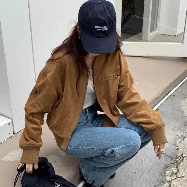 스웨이드 집업 블루종 2color