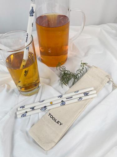 TOOLEY Ceramic straw Hyacinth Macaw 툴리 세라믹스트로 히야신스마카우