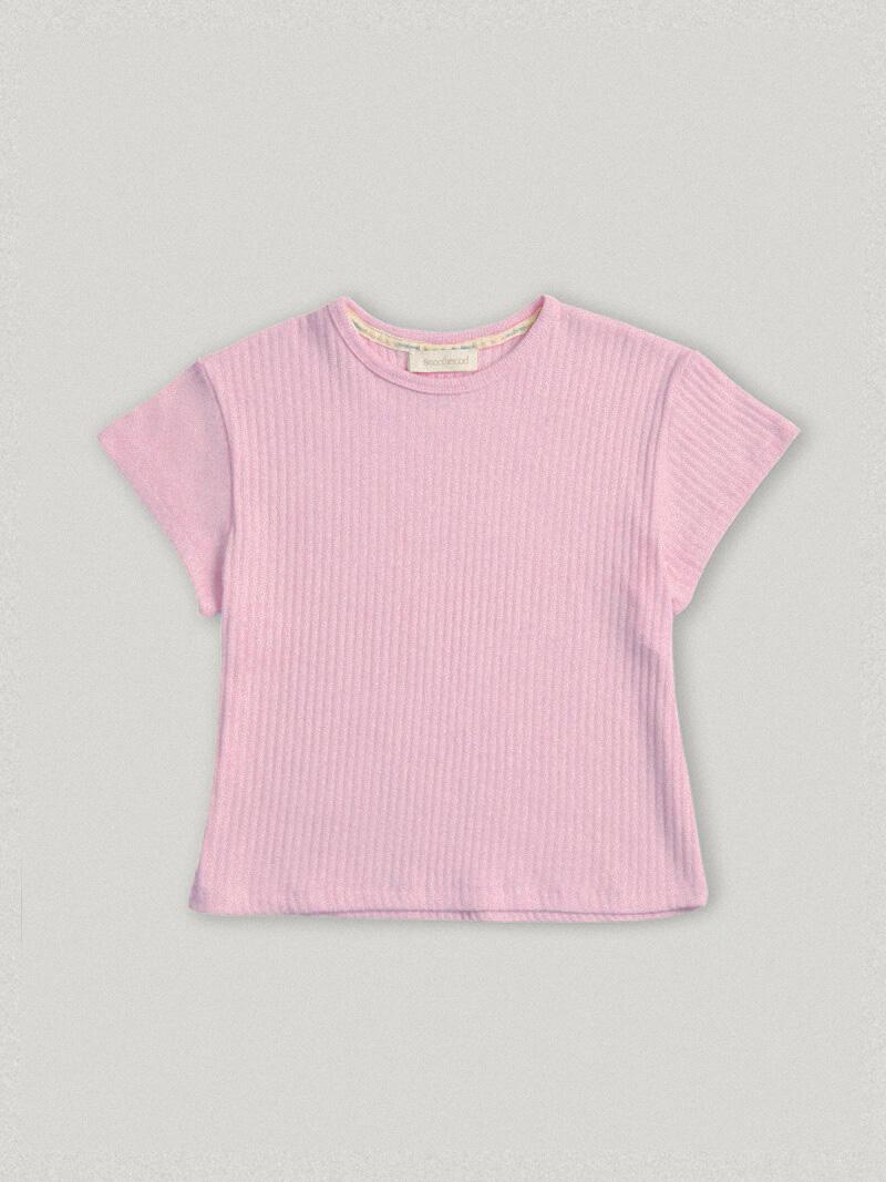 Base Ribbed Tee Lilac Pink (3rd)