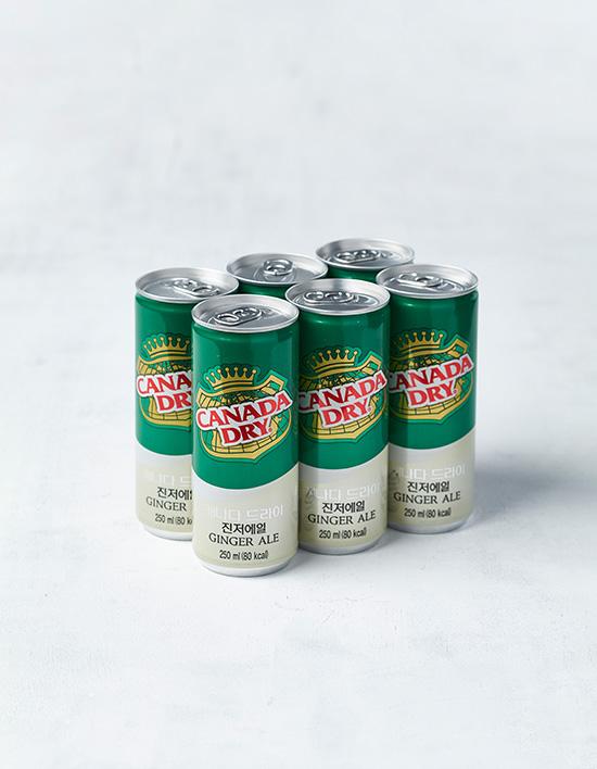[캐나다드라이] 진저에일 (250mL X 6캔)