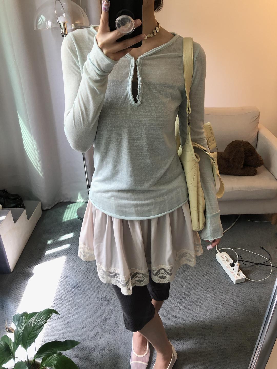 시어 썸머 긴팔t(2color)