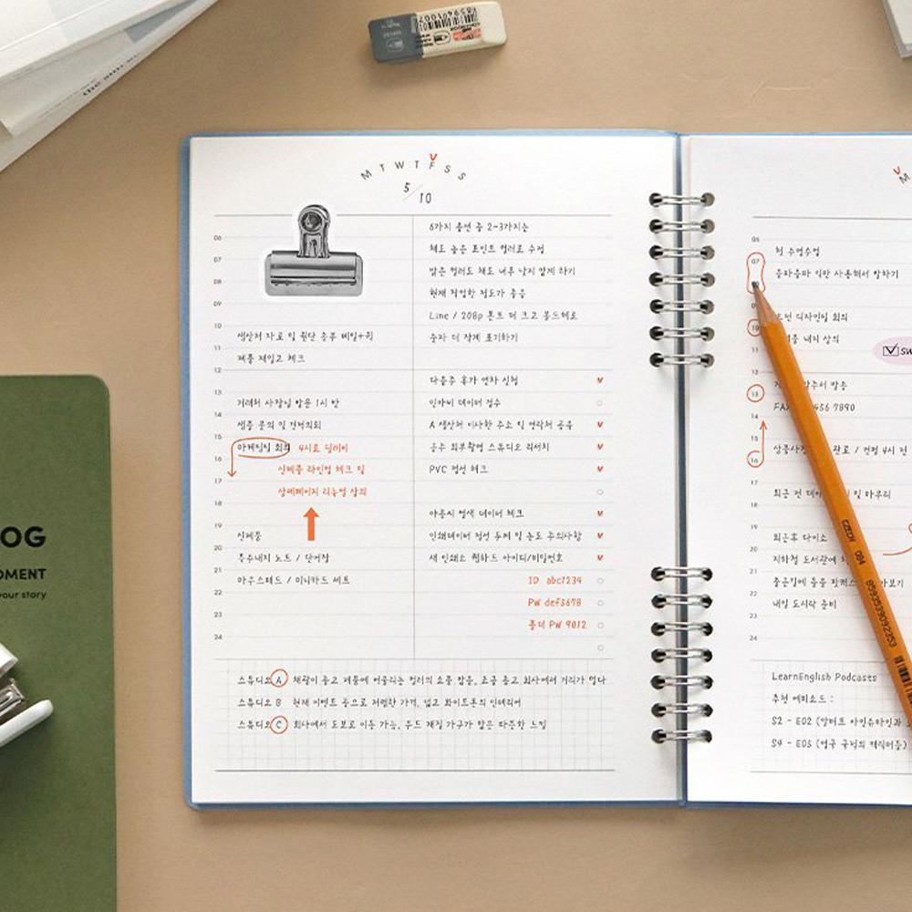 데일리플래너 데일리리포트 대학생 직장인 업무 플래너 만년형