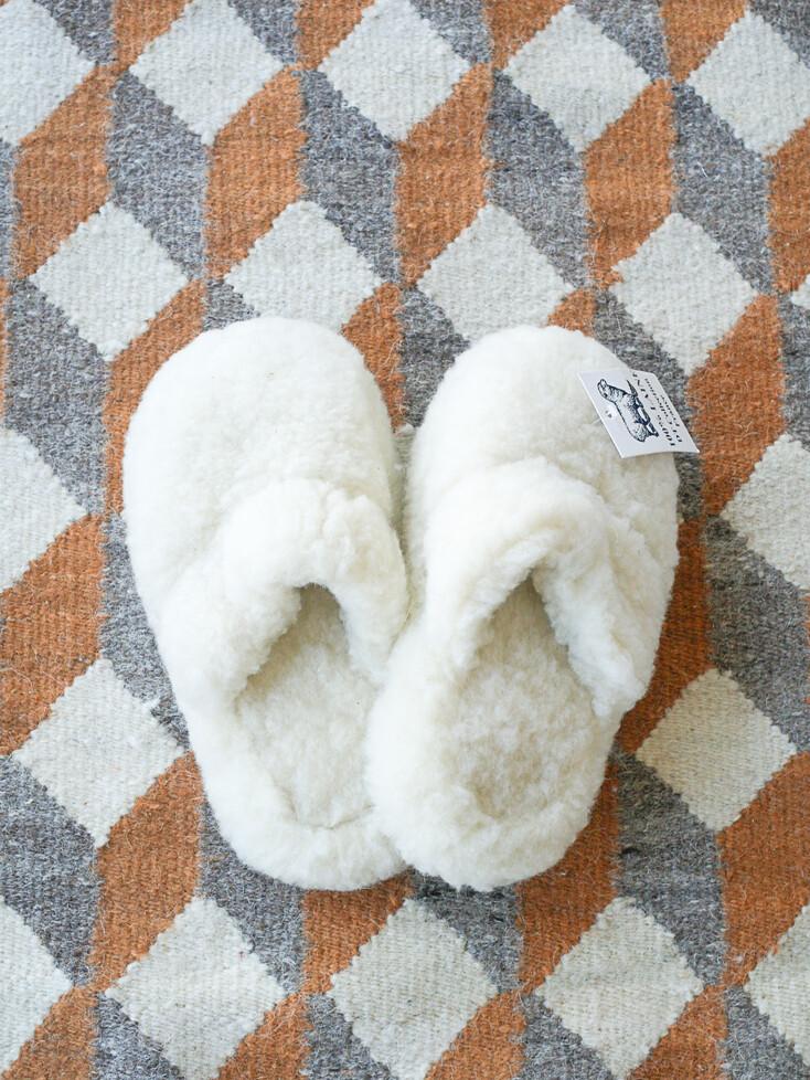 양털 실내용 슬리퍼-아이보리 FRENCH HOUSE SLIPPER-IVORY
