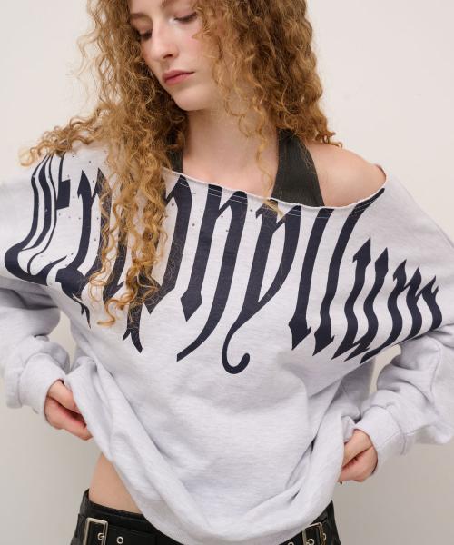Epi Boat Neck Sweatshirt in Grey