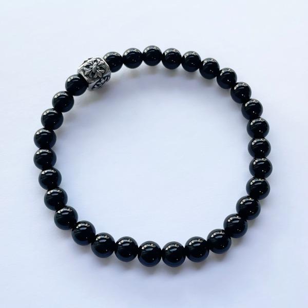 Onyx Rectangle Revolution rubber band bracelet