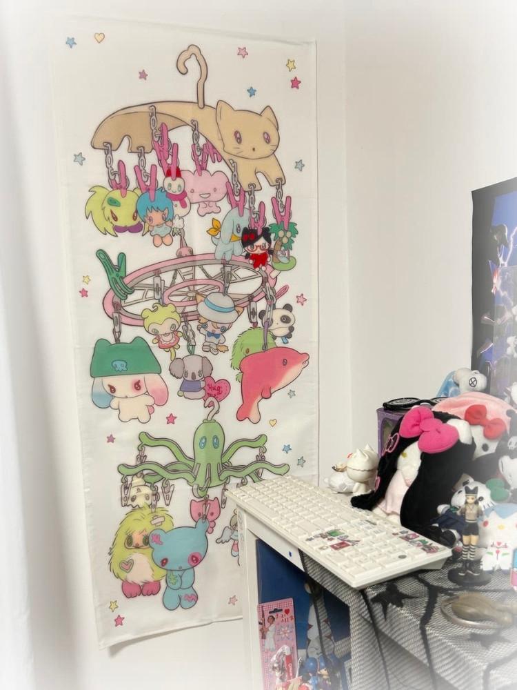 [ Sunonebird ] 인형 빨래 패브릭 포스터
