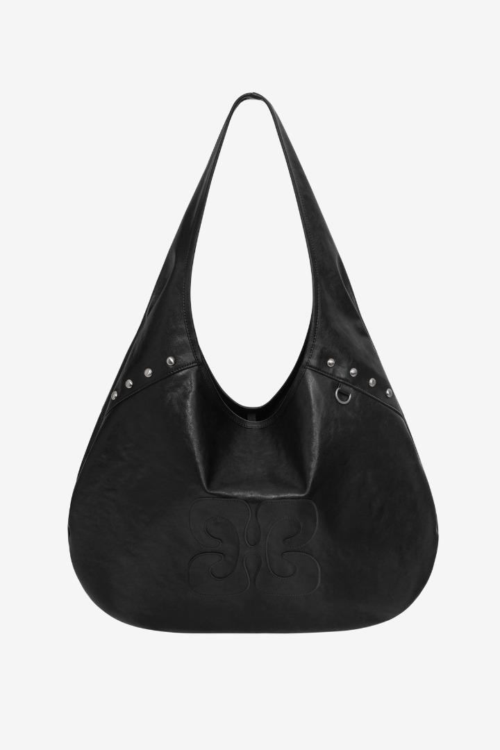 커피백 레더 블랙