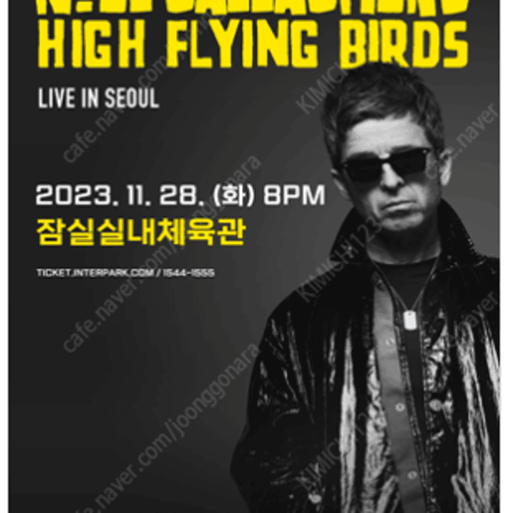 오아시스 노엘 갤러거 내한공연 티켓 2연석 / 4연석 양도합니다.
