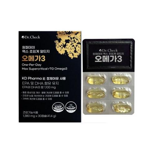 원퍼데이 맥스 초임계 알티지 오메가3 l 닥터체크 오메가3, 30정, 1개
