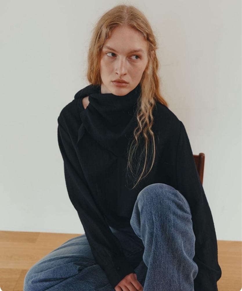 런던플랏 스카프 블라우스 (24fw가을신상 투웨이 블라우스)