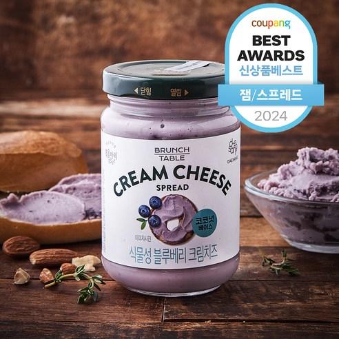 복음자리 식물성 블루베리 크림치즈, 190g, 1개 - 과일잼 | 쿠팡