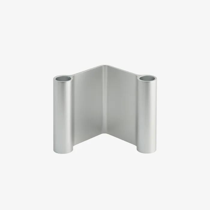 PAIR CANDLEHOLDER H11 ALUMINUM