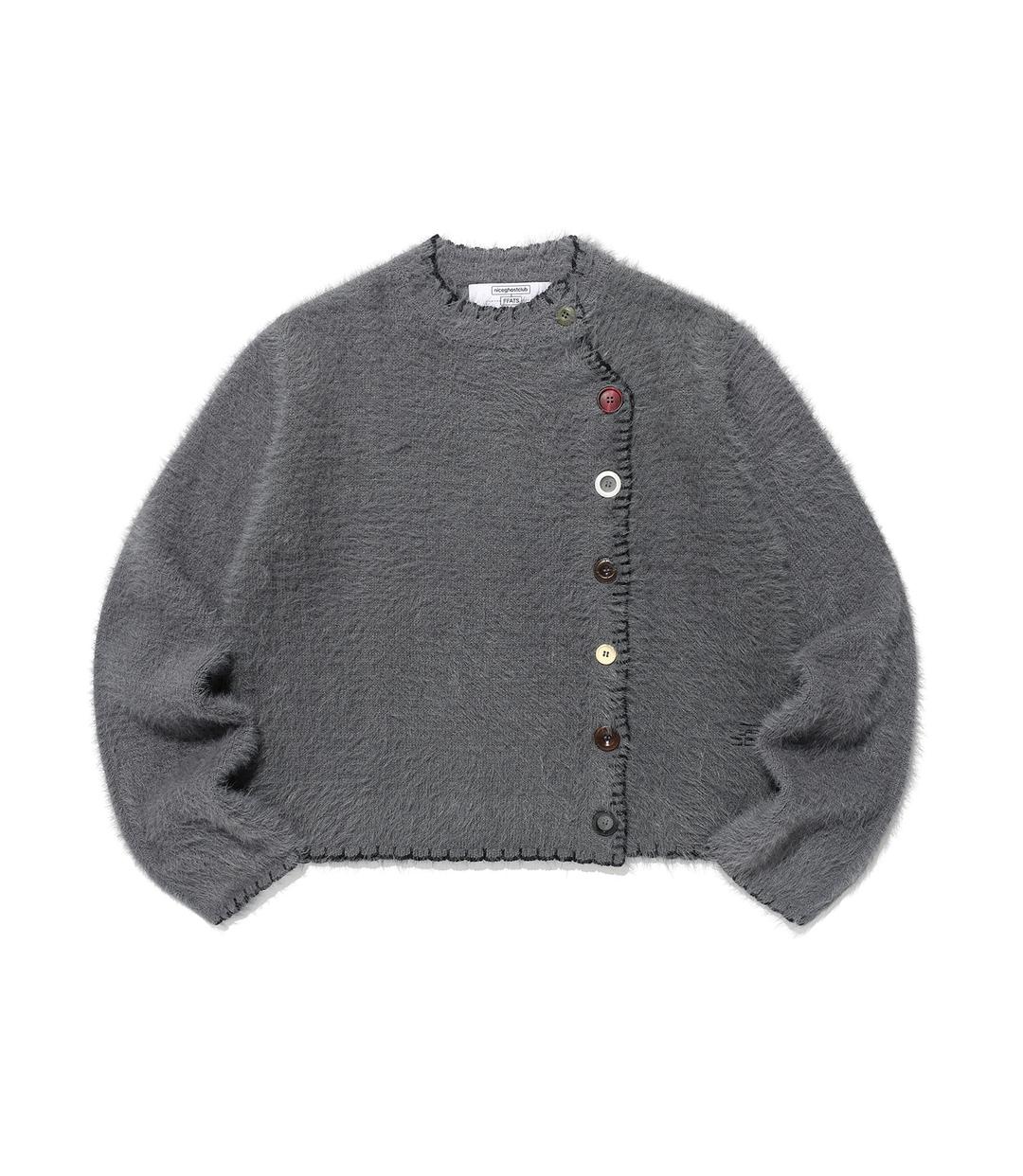ffats button cardigan[grey]