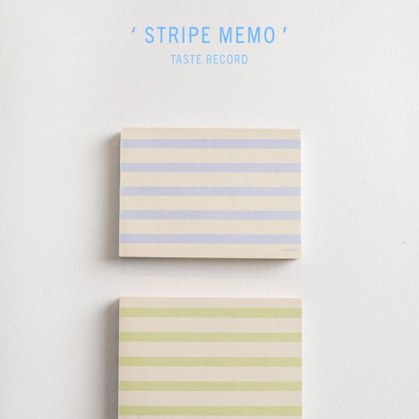 Stripes memopad (2 color)