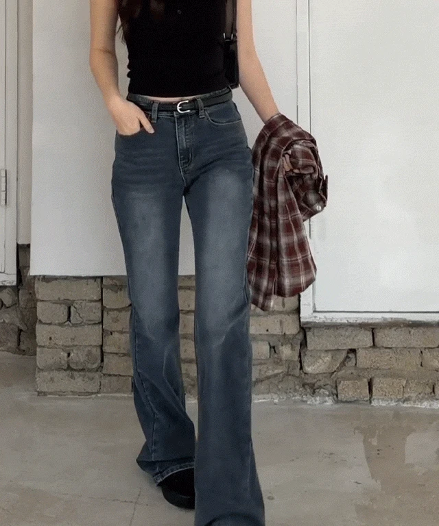 [3type/숏,일반,롱]모어 슬림핏 부츠컷 워싱 데님 팬츠 - 5size