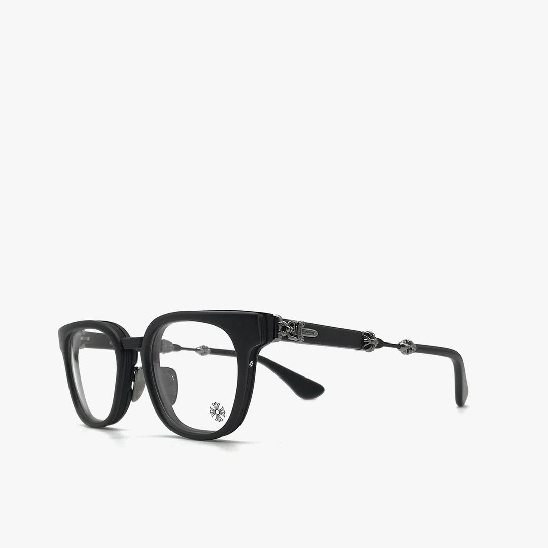 【Chrome Hearts】 正規品★ Duck Butter Black Shiny Silver Chrome Hearts Duck Butter Black Shiny Silver Eye Glasses